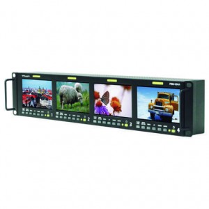 TVlogic PRM-434A – 2U Rackmount 4x 4.3" HD/SD SDI Video Monitors