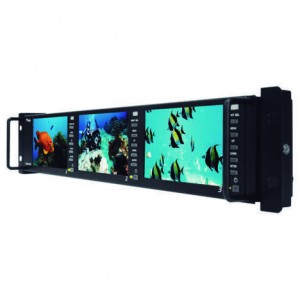 TVlogic PRM-483A – 2U Rackmount 3x 4.8" HD/SD SDI Video Monitors