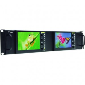 TVlogic PRM-502LE – 2U Rackmount 2x 5" HD/SD SDI Video Monitors
