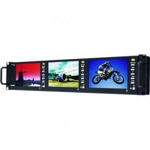 TVlogic PRM-503A – 2U Rackmount 3x 5" HD/SD SDI Video Monitors