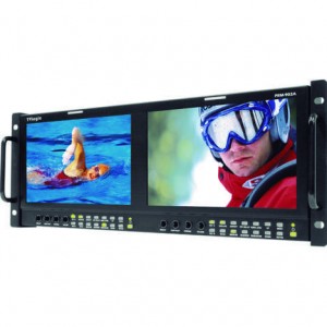 TVlogic PRM-902A – 4U Rackmount 2x 9" HD/SD SDI Video Monitors