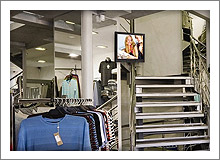 LCD pole mounted for retail display