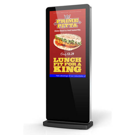 Free-standing Digital Advertising Display Totem