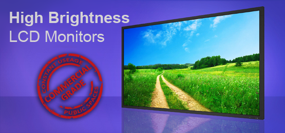 High Brightness Professional Digital Advertising Display LCD Monitors