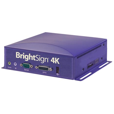 Brightsign 4K1142 - Native 4k Media Player for networked interactive displays