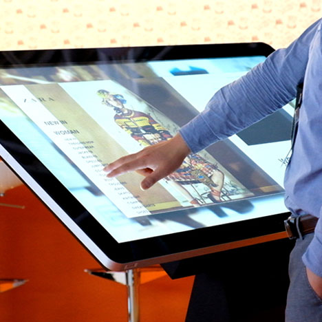 Touchscreen information table.